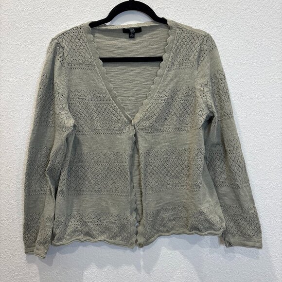 Frye Sweaters - Frye Knit Button Front Cardigan Sweater – Sage Green (XL)